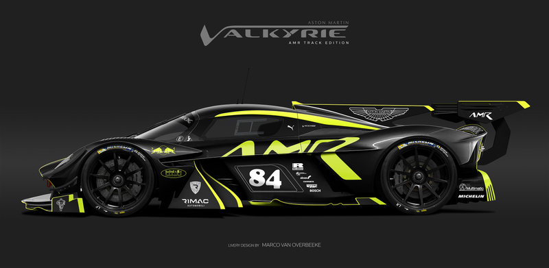 Illustration for article titled The Aston Martin Valkyrie Looks Especially Good In Classic Racing Liveries
